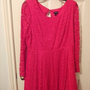 Torrid Red Lace Dress